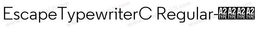 EscapeTypewriterC Regular字体转换